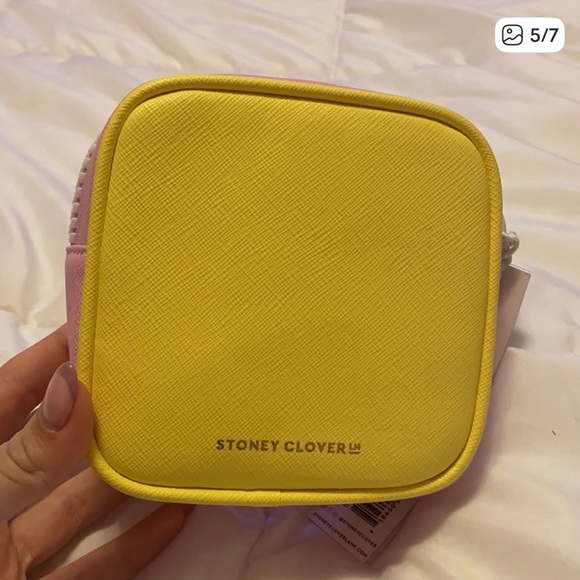 NWT Stoney Clover Lane Iridescent Clear Mini Pouch - Picture 3 of 4